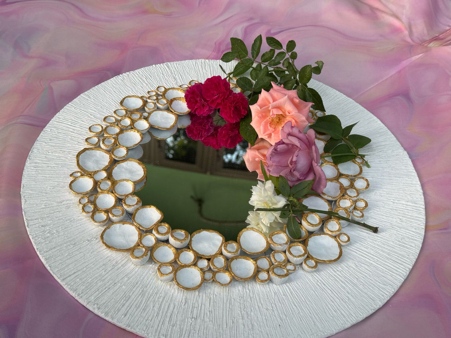 Small Balls Mirror White Base