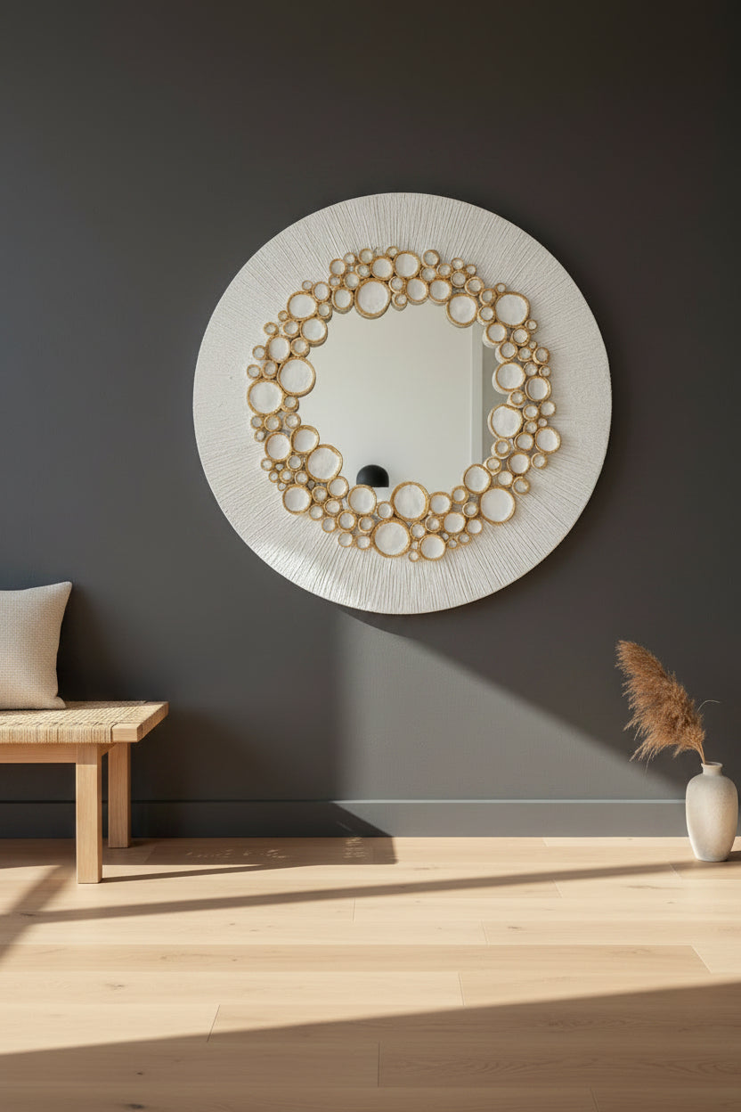 Small Balls Mirror White Base