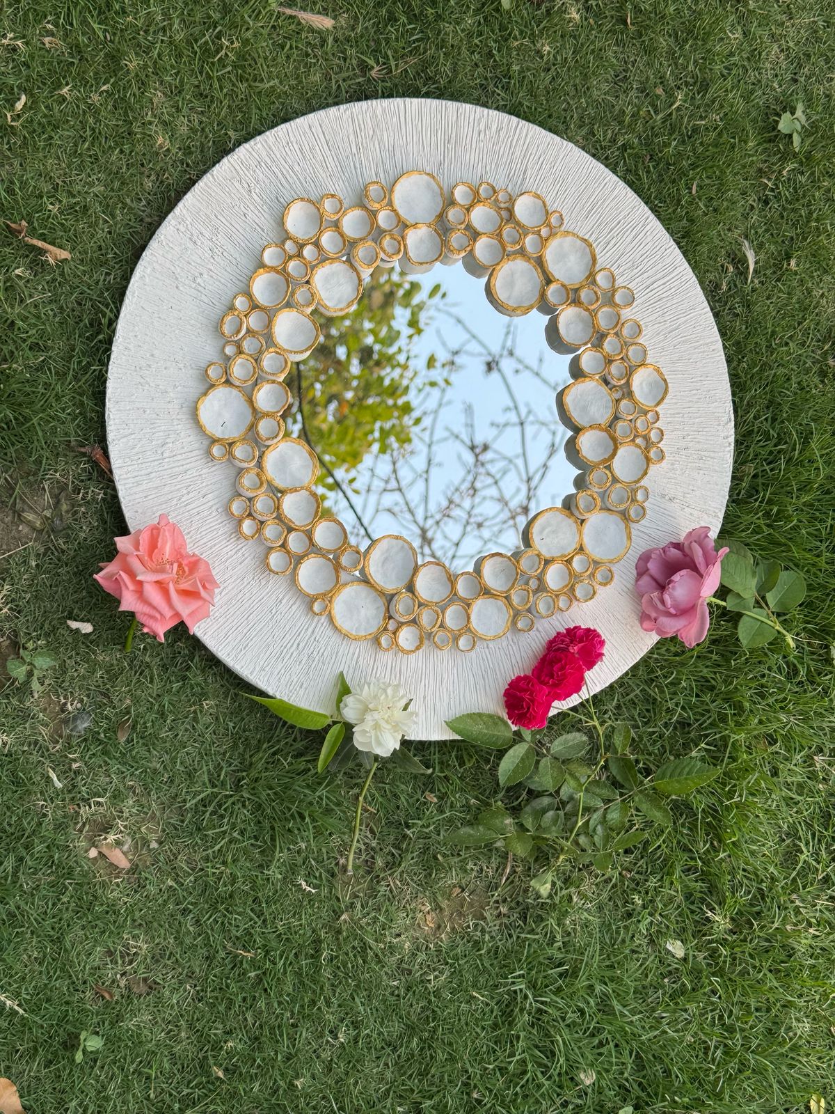 Small Balls Mirror White Base