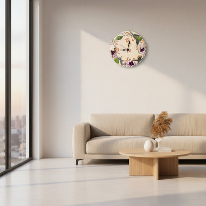 Resin Wall Clock White Base